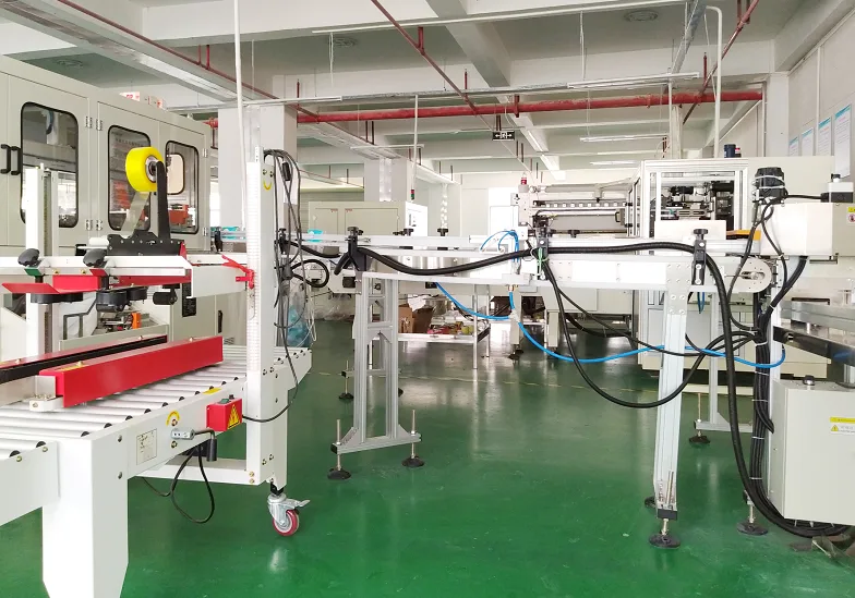 Automated tissue packing line in the VELUPLY affiliated factory network