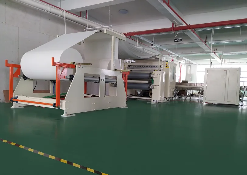 Tissue converting line in the VELUPLY affiliated factory network
